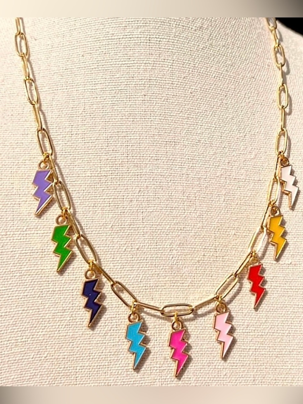 Lightening Bolt Necklace - Picture 4 of 6